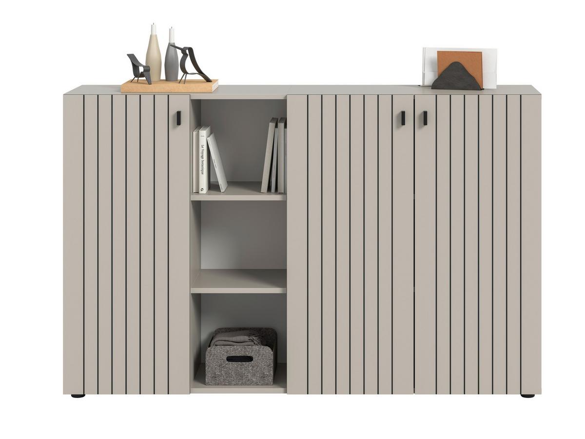 Komoda Station, Kašmir - kašmir/črna, Design, kovina/umetna masa (150/96/37cm) - MID.YOU