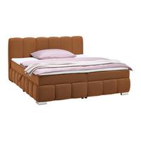 Boxbett Elaris Rostfarben ca. 140x200cm - Chromfarben/Rostfarben, KONVENTIONELL, Kunststoff/Textil (140/200cm) - Mömax