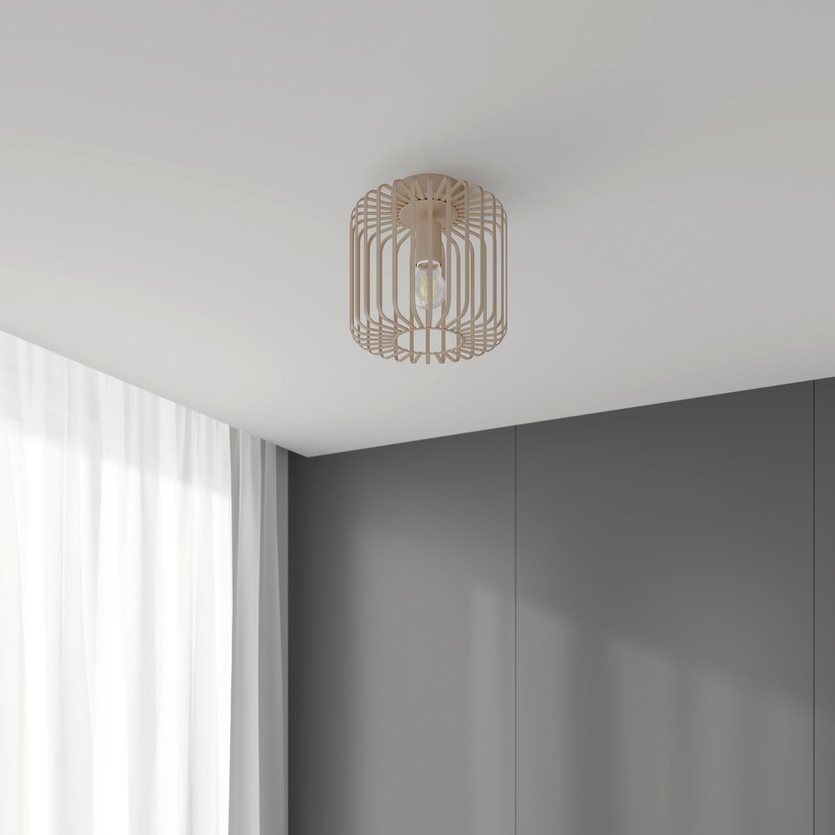 LAMPA SUFITOWA COVENTRY *SBN* - kolor piaskowy, Konventionell, metal (25/23,5cm) - Novel