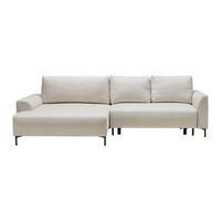 Ecksofa Integra Beige - Beige/Schwarz, Textil/Metall (170/81-93/294cm) - Mömax