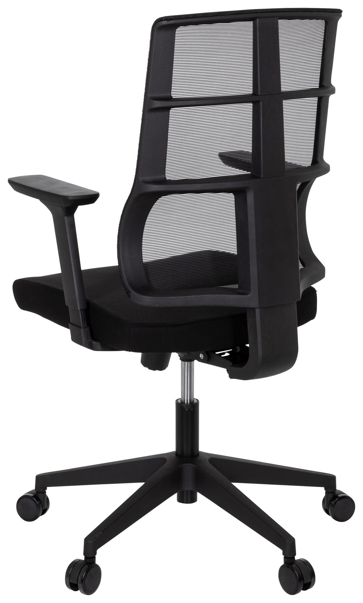 Pisarniški Stol Spinio, Črna - črna, Moderno, umetna masa/tekstil (65/124/60cm) - MID.YOU