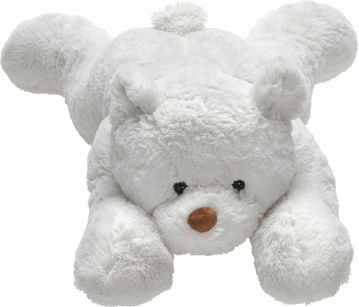 Plüschtier Knut in Weiss ca. 75cm - Weiss, Textil (75cm) - Modern Living