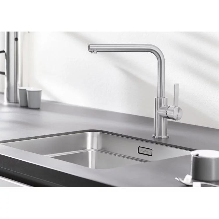 Kuhinjska Armatura Lanora Rh - Moderno, metal - Blanco