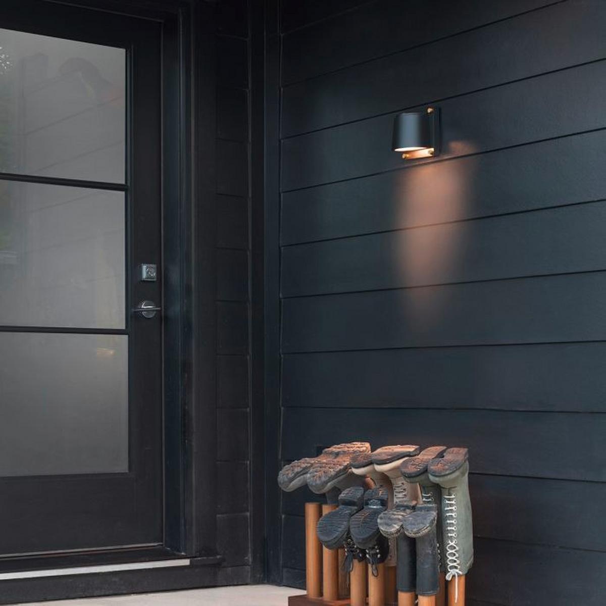 Kültéri Falilámpa Hk-Scout-Bk - fekete, Konventionell, műanyag/fém (12/16.5/16.5cm) - Elstead Lighting