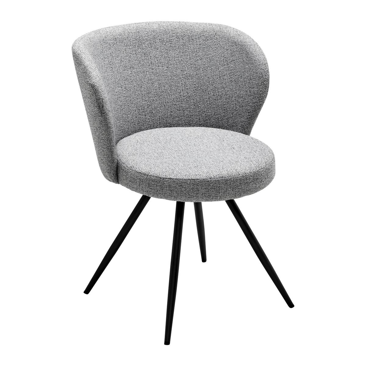 KRZESŁO CARLINA - jasnoszary/czarny, Modern, metal/drewno (60/79/59cm) - Bessagi Home