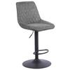 Taburet de bar BETA - gri închis/negru, Basics, lemn/metal (45/96-116/54cm) - Mömax