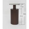SIDOBORD SOLCO -TREND- - bronsfärgad/naturfärgad, Lifestyle, metall/trämaterial (30/56cm) - Premium Living
