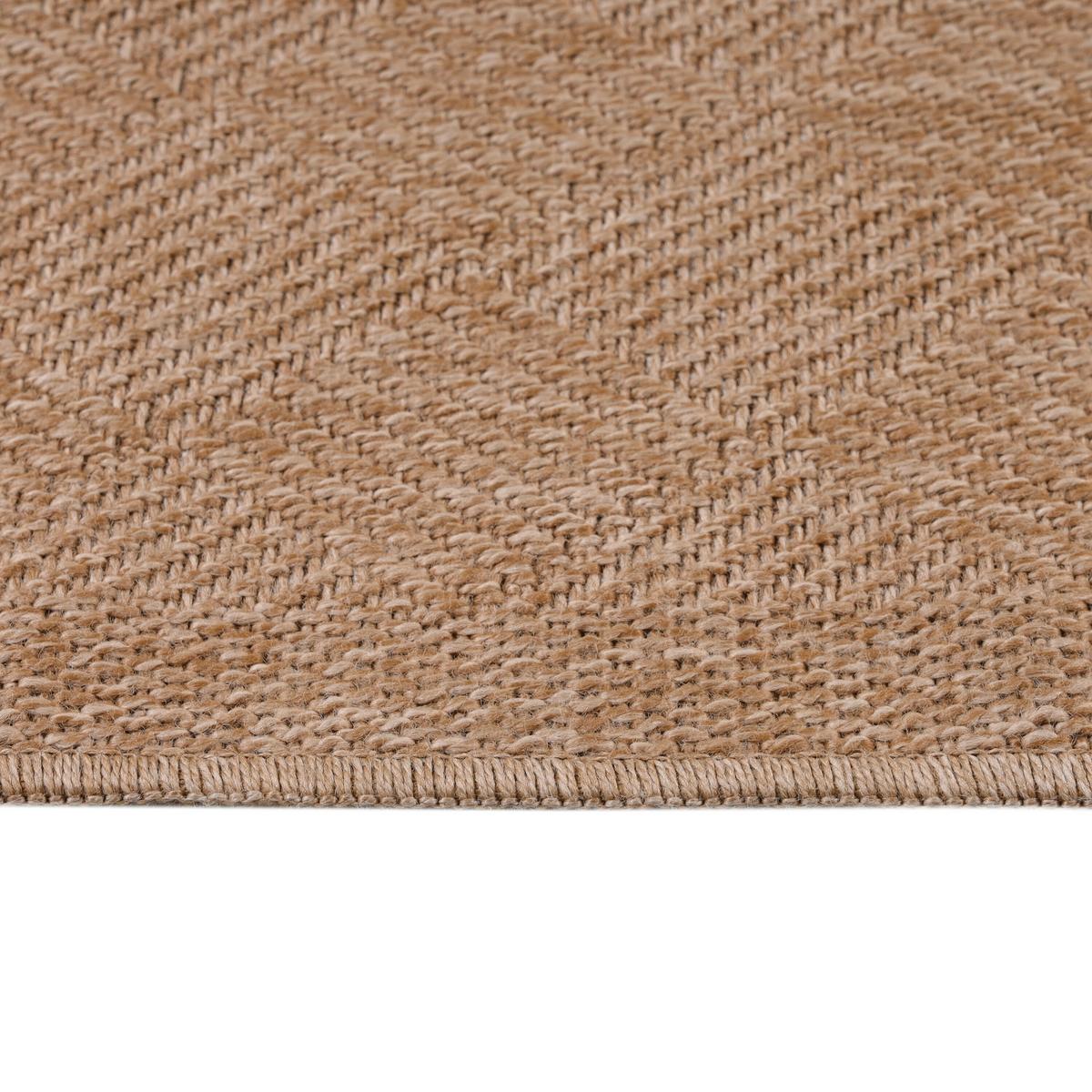 Outdoorteppich Dhaka Beige ca. 80x250cm - Beige, Basics, Textil (80/250cm) - Novel