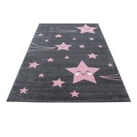 Kinderteppich Kids Grau/Pink ca. 160x230cm - Pink/Grau, Trend, Textil (160/230cm)