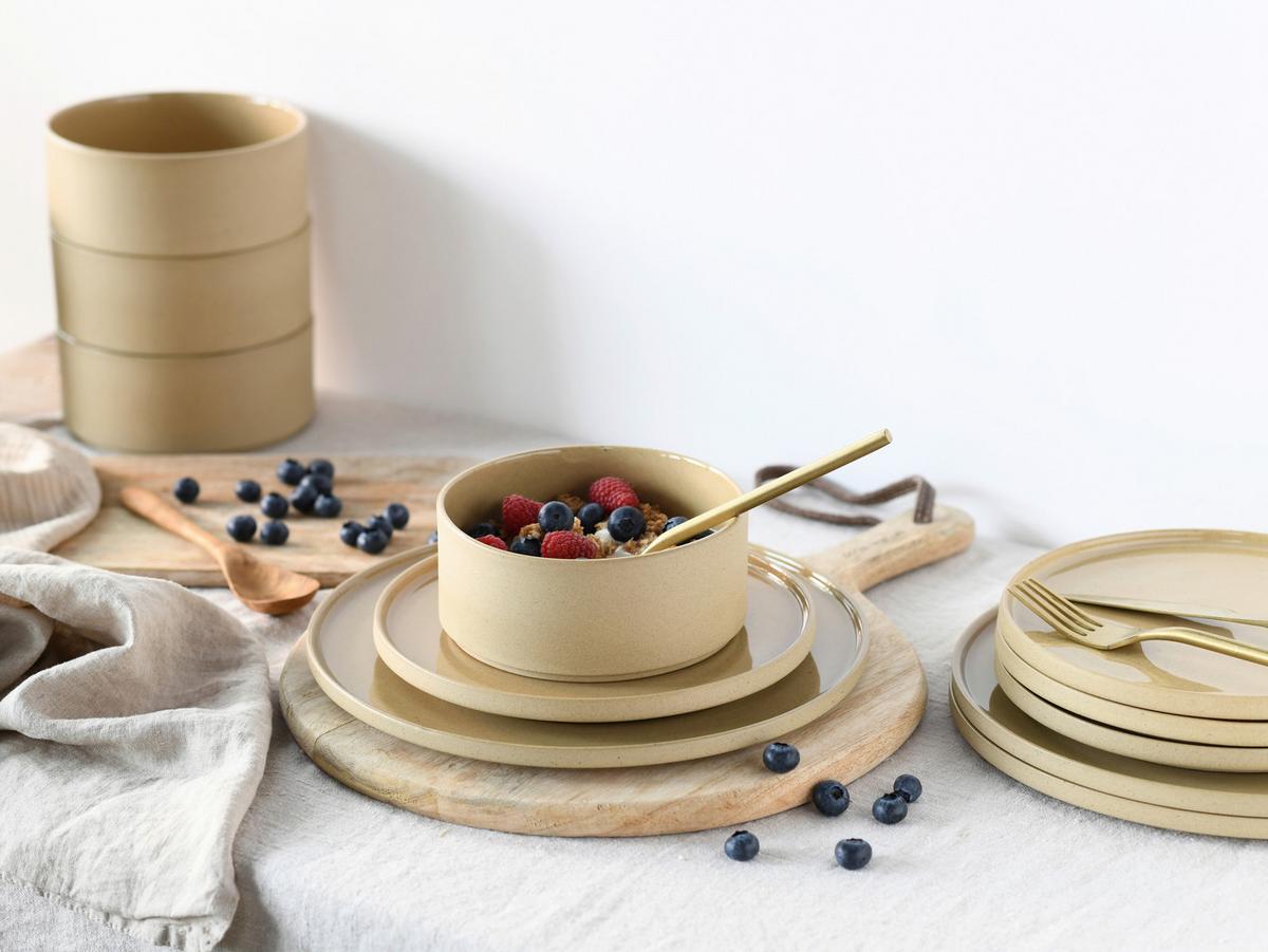 Jedilni Servis Futuro Sand, 12-Delni - peščene barve, Basics, keramika - Creatable