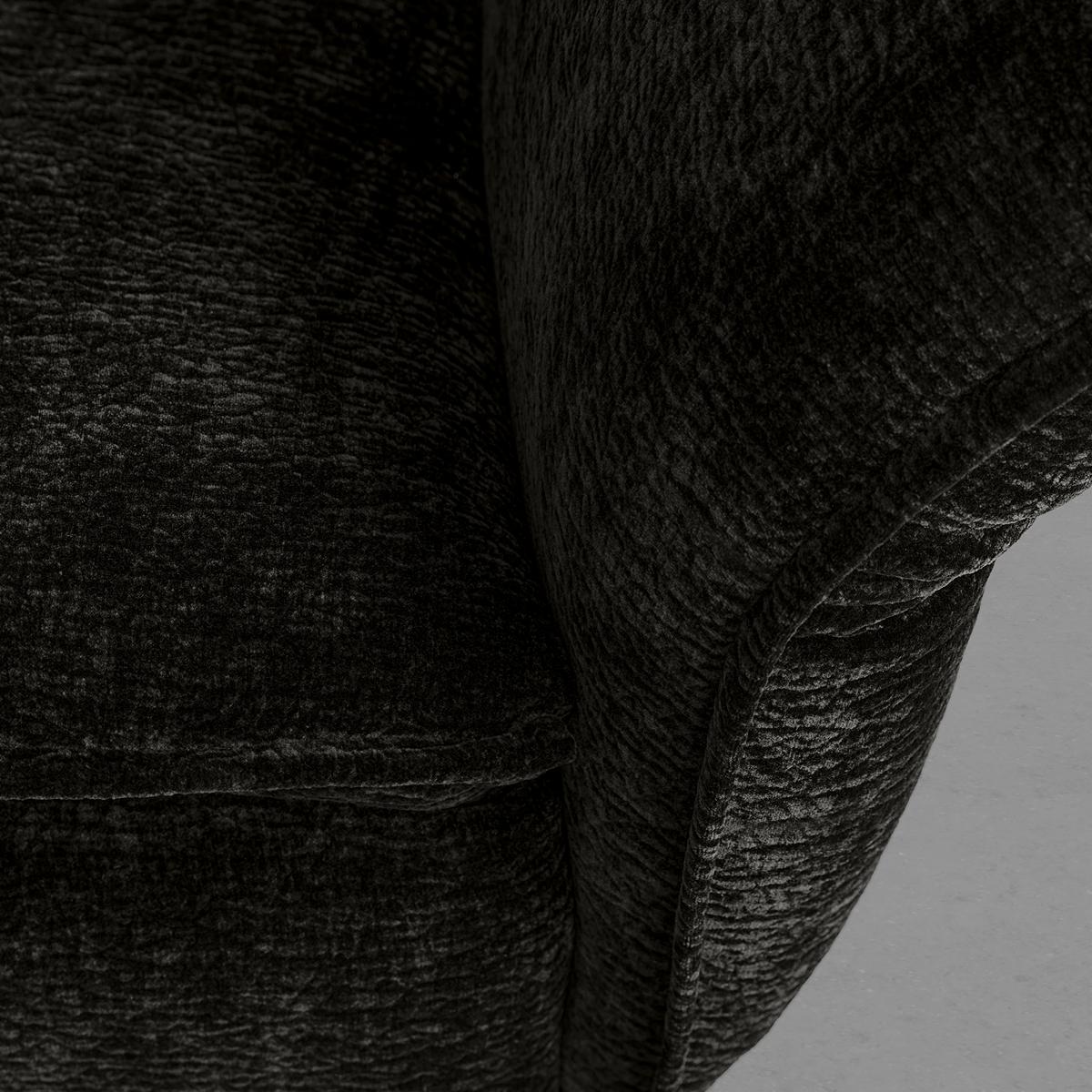 Megasofa Ottawa Dunkelbraun Flachgewebe, ohne Kissen - Dunkelbraun/Schwarz, MODERN, Textil/Metall (272/87/107cm) - Premium Living