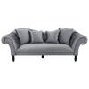 Trosjed Cupido - siva/crna, Design, tekstil/drvo (242/91/104cm) - Mömax