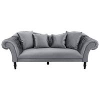 CANAPEA CU 3 LOCURI CUPIDO - gri, Design, textil (242/91/104cm) - Mömax