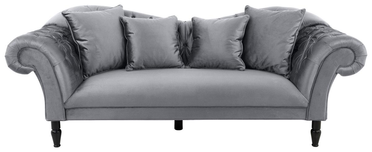 CANAPEA CU 3 LOCURI CUPIDO - gri, Design, textil (242/91/104cm) - Mömax