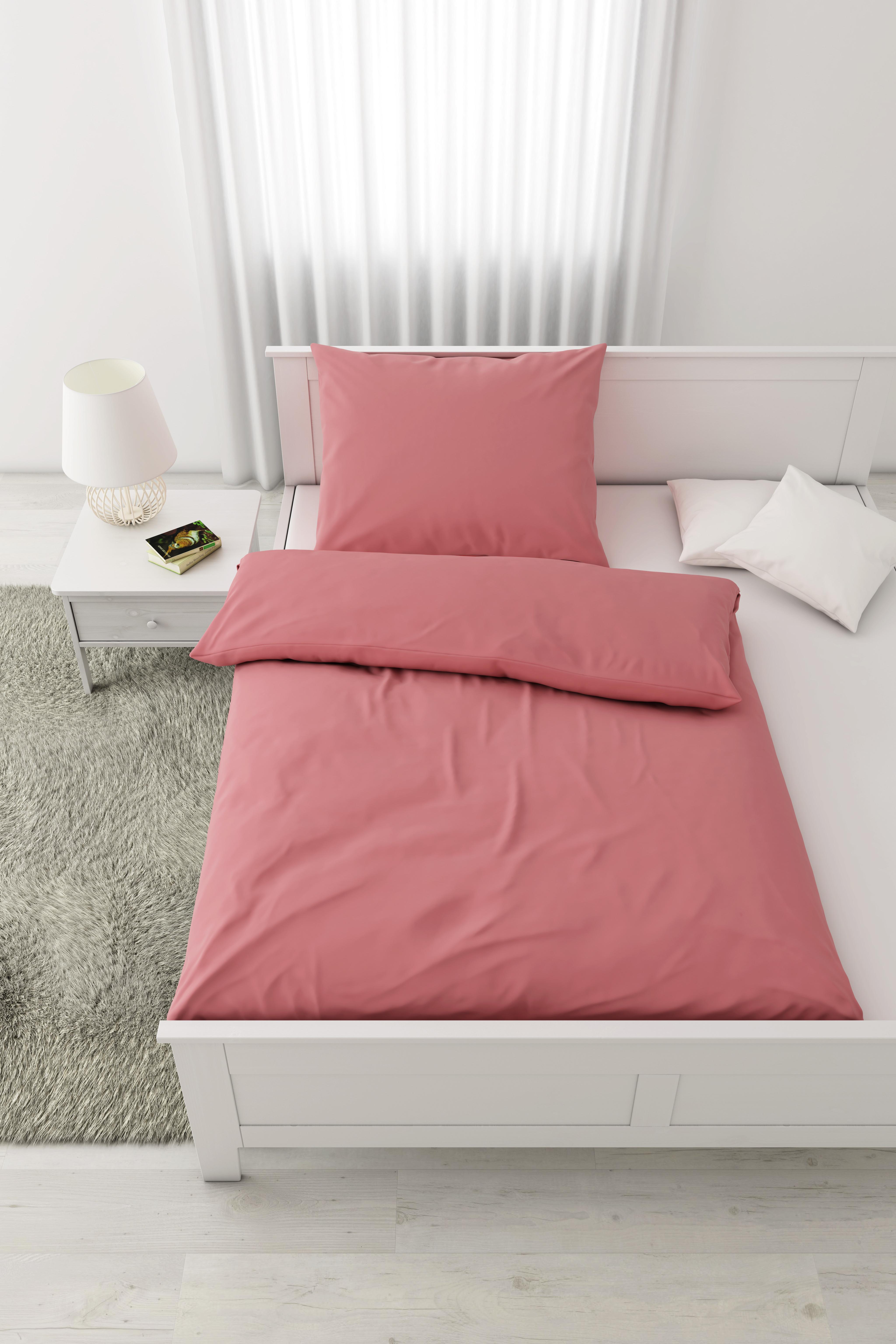 Bettwäsche Magda in Orange ca. 160x200cm - Orange, Konventionell, Textil (160/210cm) - Zandiara