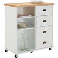 Küchenwagen Lamina - Hellgrau/Naturfarben, MODERN, Holz (80/89/45cm) - MÖMAX modern living