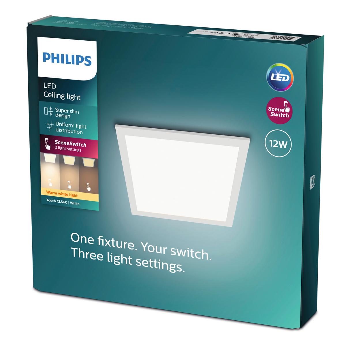 LAMPA SUFITOWA LED 32662000 - biały, Basics, tworzywo sztuczne (30/4,2/30cm) - Philips
