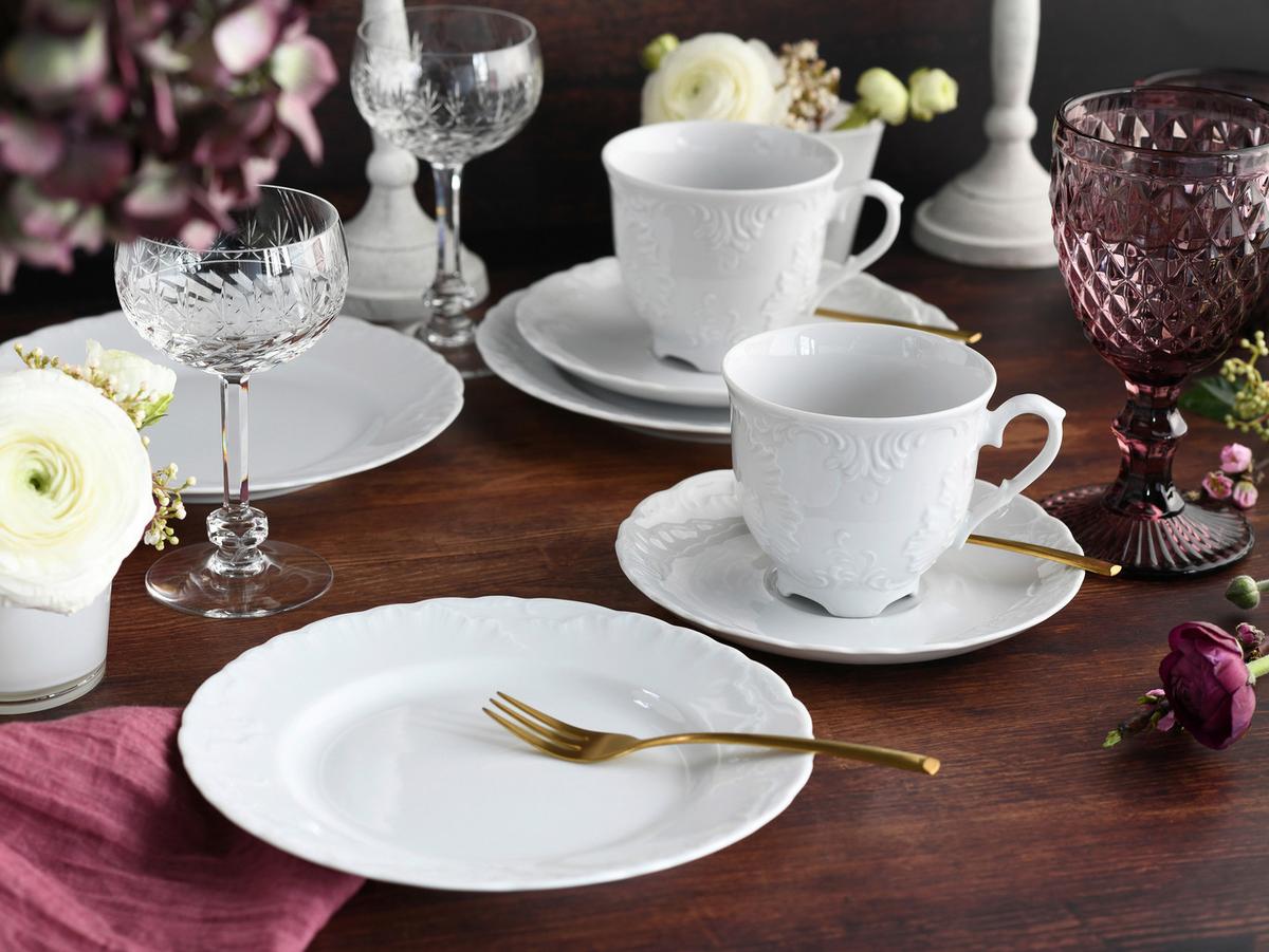 Kombinirani Servis Rokoko, 30-Delni - bela, Basics, keramika - Creatable