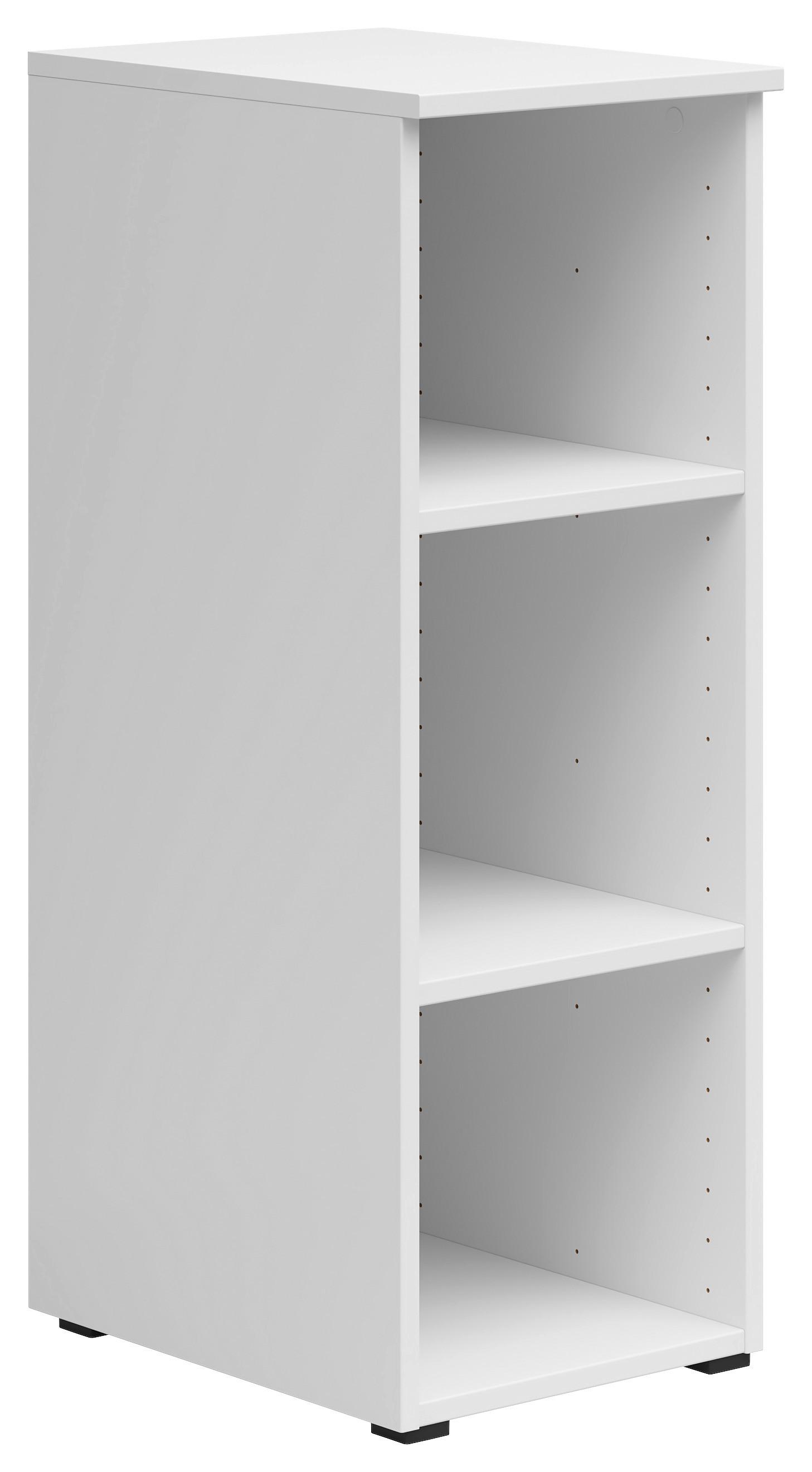 Regal Multistauraum Weiss - Weiss/Anthrazit, Modern, Holzwerkstoff/Kunststoff (30/83/40cm) - Premium Living