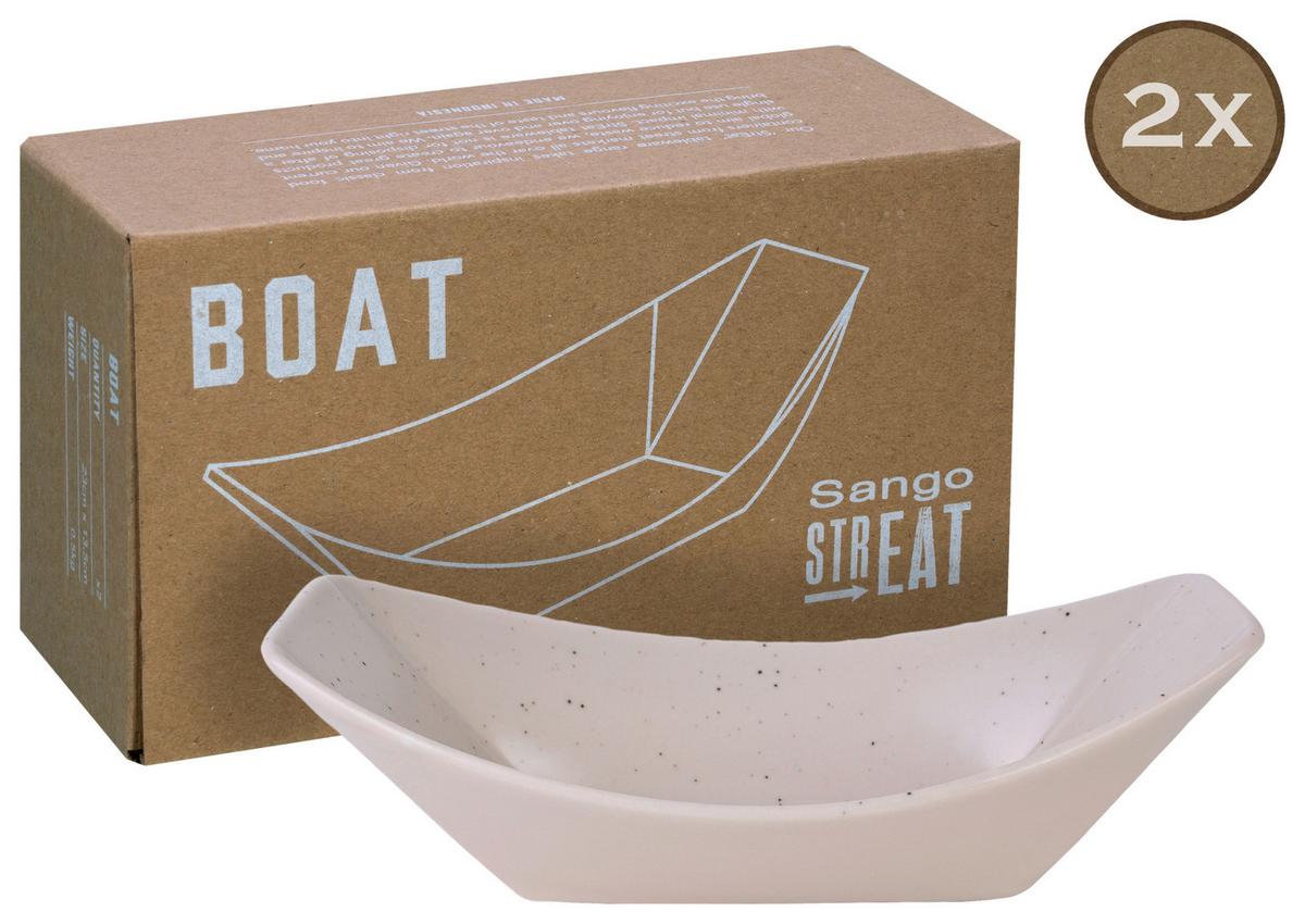 Set Posod Street Boat, 2-Delni - krem barve, Basics, keramika (23,5/13,5cm) - Creatable