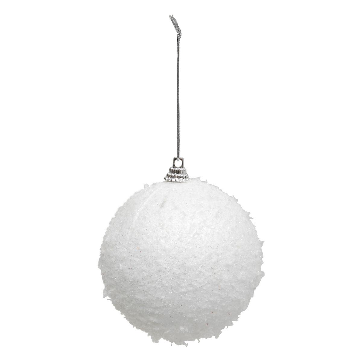 Set Kuglica Za Bor Snow Balls, 8/1 - bijela, Moderno, plastika (8/4cm)