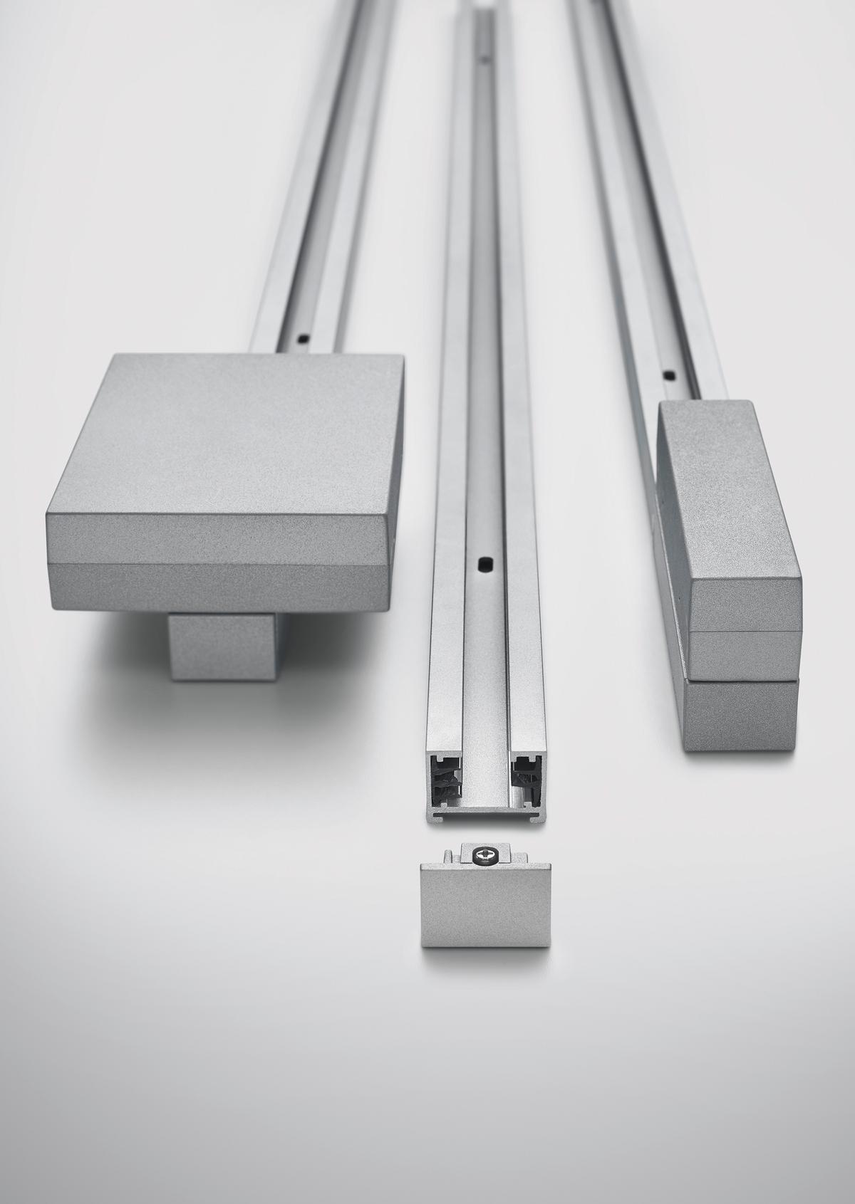Schienensystem-Verbinder Duoline Titanfarben - Titanfarben, Basics, Kunststoff (17/9/2cm) - Trio Leuchten