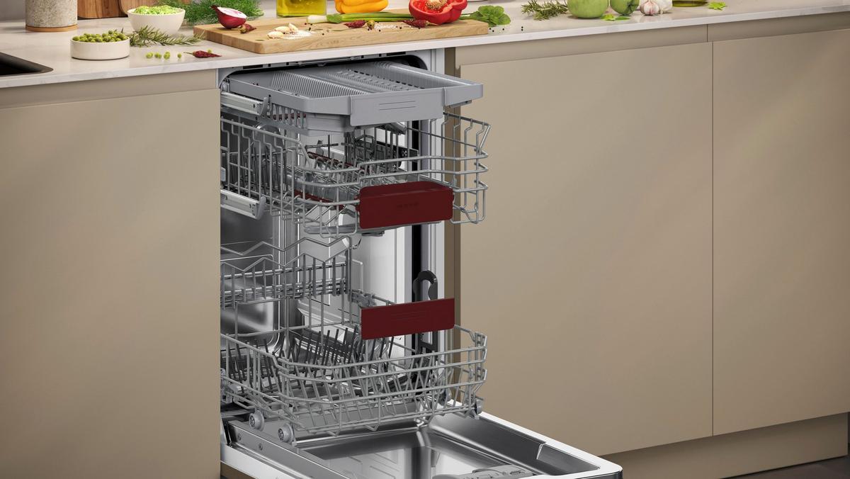 Geschirrspüler S855EMX34E Edelstahlfarben - Edelstahlfarben, MODERN, Metall (44,5/81,5/55cm) - Neff