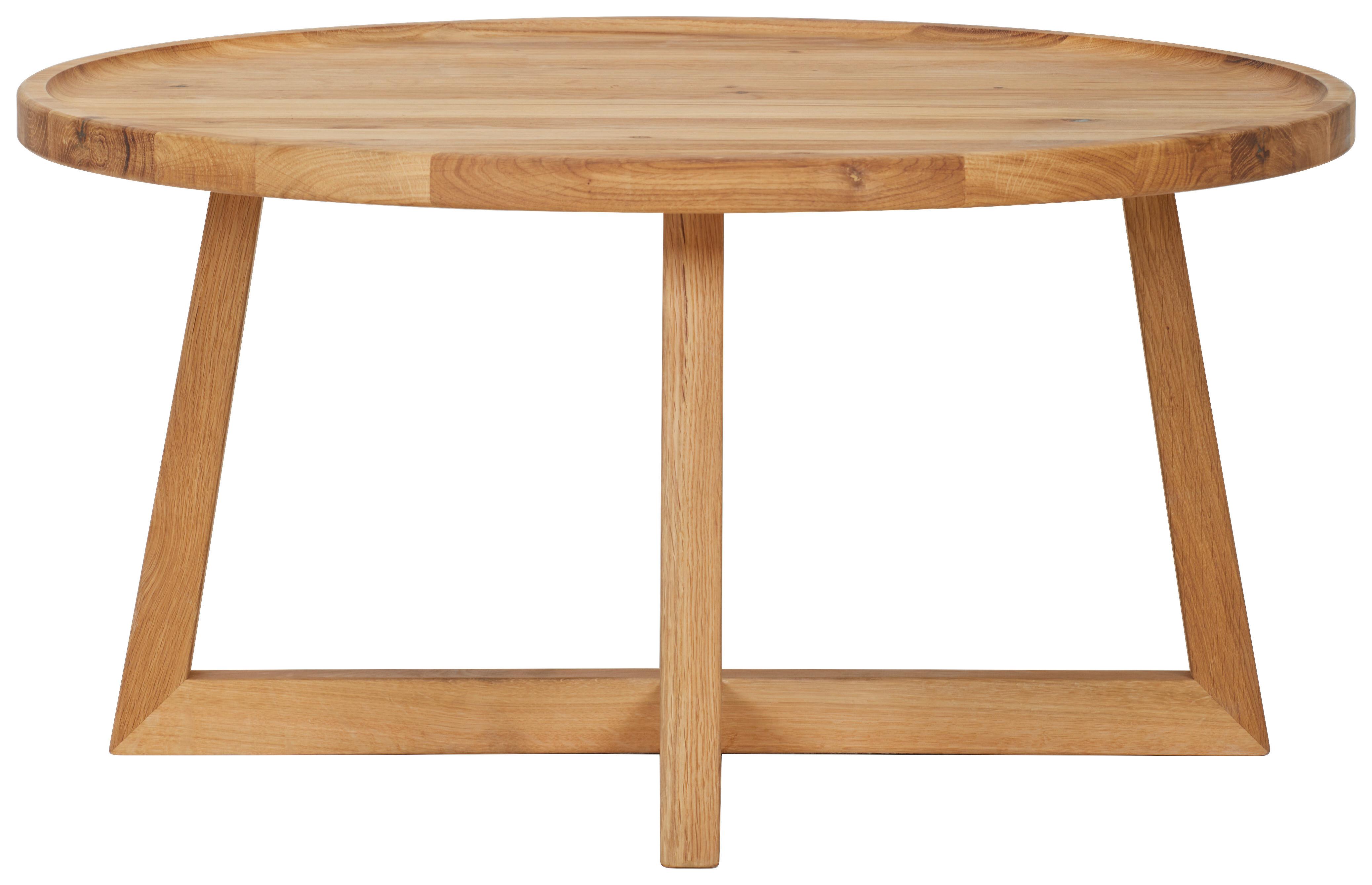 STOLIK KAWOWY GÖTHEBURG - kolor dębowy, Trend, drewno (80/80/40cm) - Linea Natura
