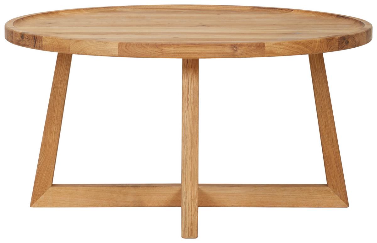 STOLIK KAWOWY GÖTHEBURG - kolor dębowy, Trend, drewno (80/80/40cm) - Linea Natura