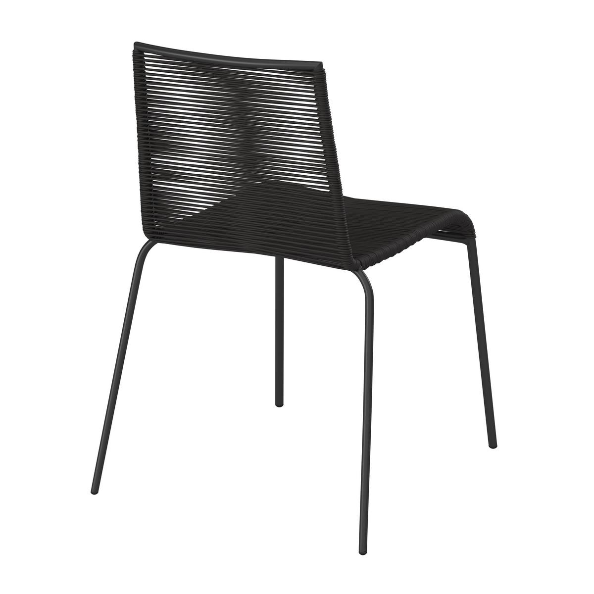 Gartenset Suna Schwarz aus Holz/Textil/Metall - Schwarz/Teakfarben, Modern, Holz/Textil - Bessagi Garden