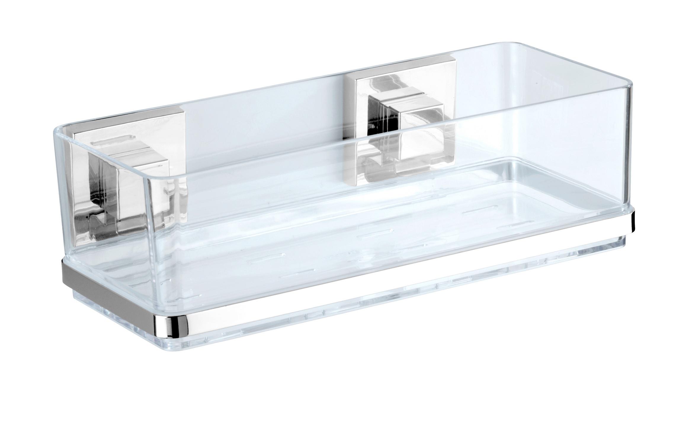 Etajeră Quadro - Modern, plastic/metal (25,5/8,5/14cm) - Wenko