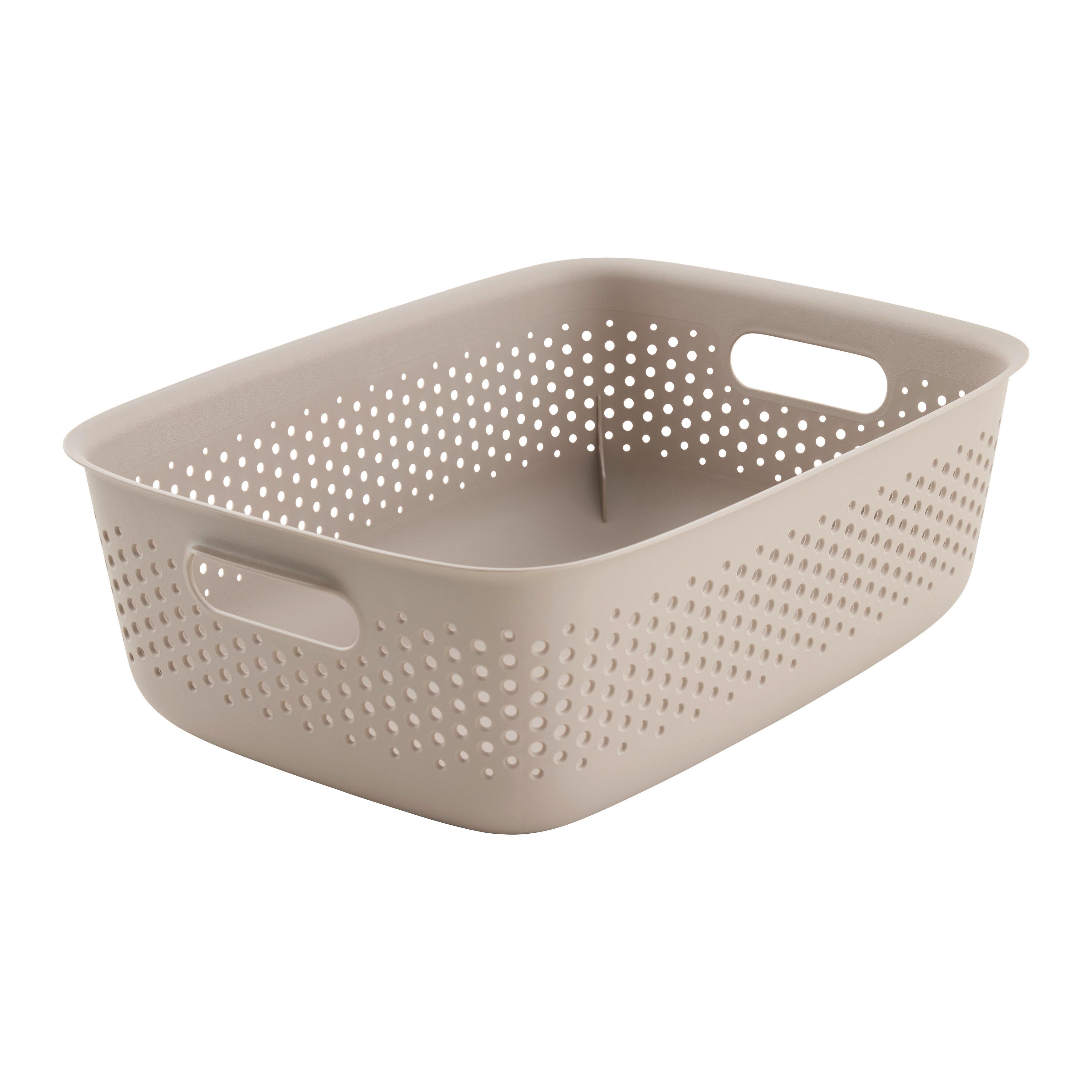 Coșuleț pentru depozitare Maja - cca. 10L - taupe, Modern, plastic (39/29/13cm) - Mömax
