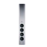 Steckdosenelement Wasa, 4048203 - Edelstahlfarben, MODERN, Metall (10/46/4,5cm) - HKT