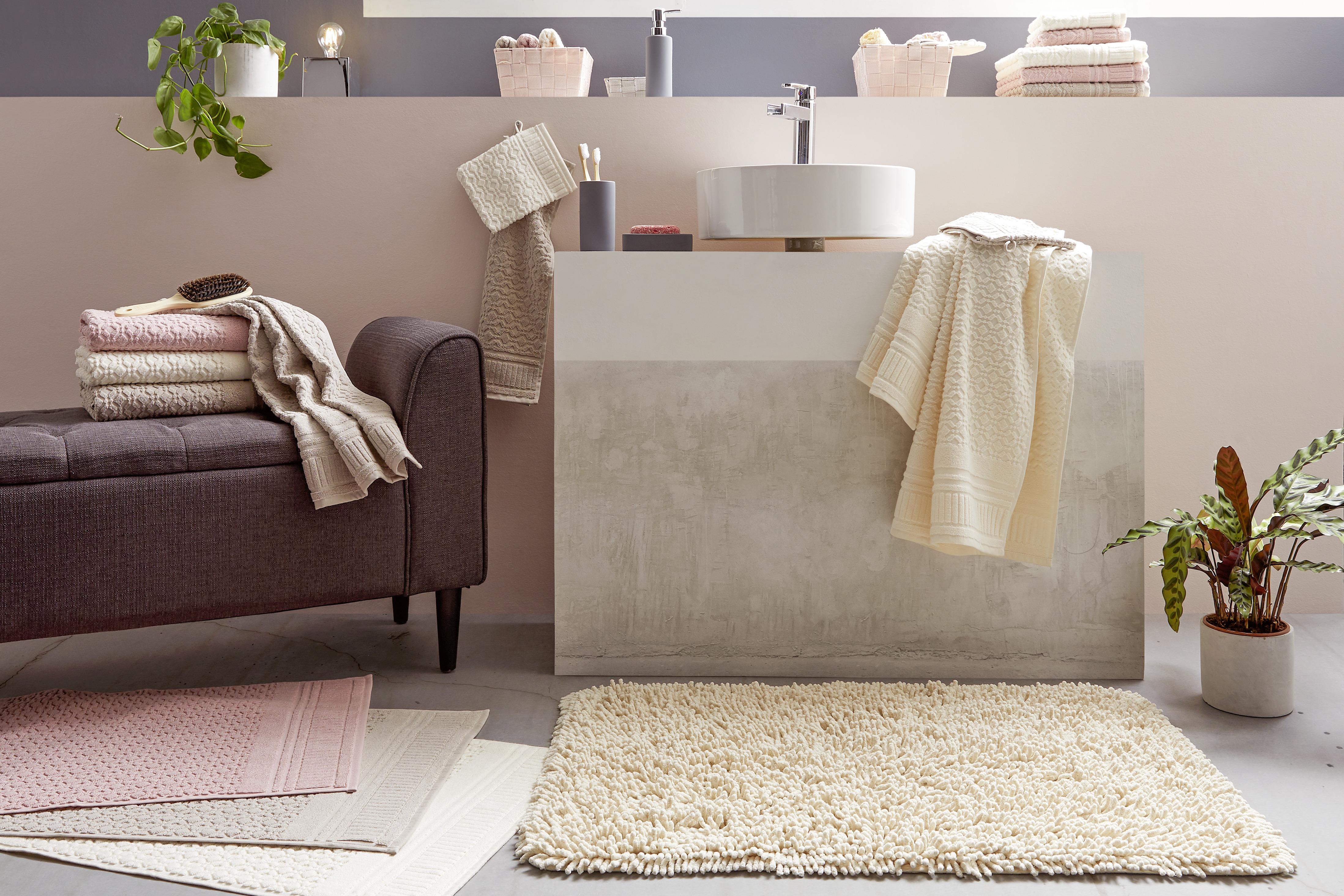 Gästetuch Carina Rosa - Rosa, Romantik / Landhaus, Textil (30/50cm) - Modern Living