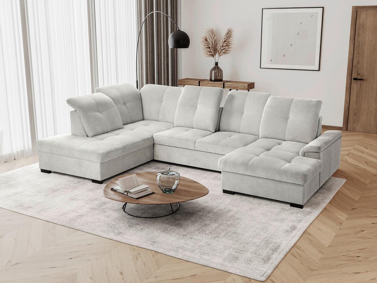 Coltar PRADA - argintiu/gri-maro, Modern, textil (230/358/176cm)
