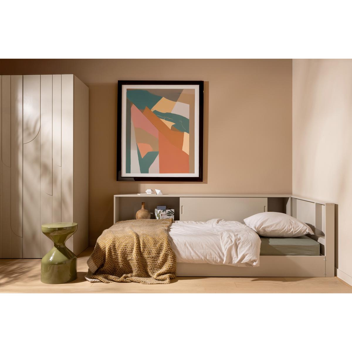 Bodenbett Carter Grau ca. 90x200 cm - Grau, Basics, Holz (90/200cm) - MID.YOU