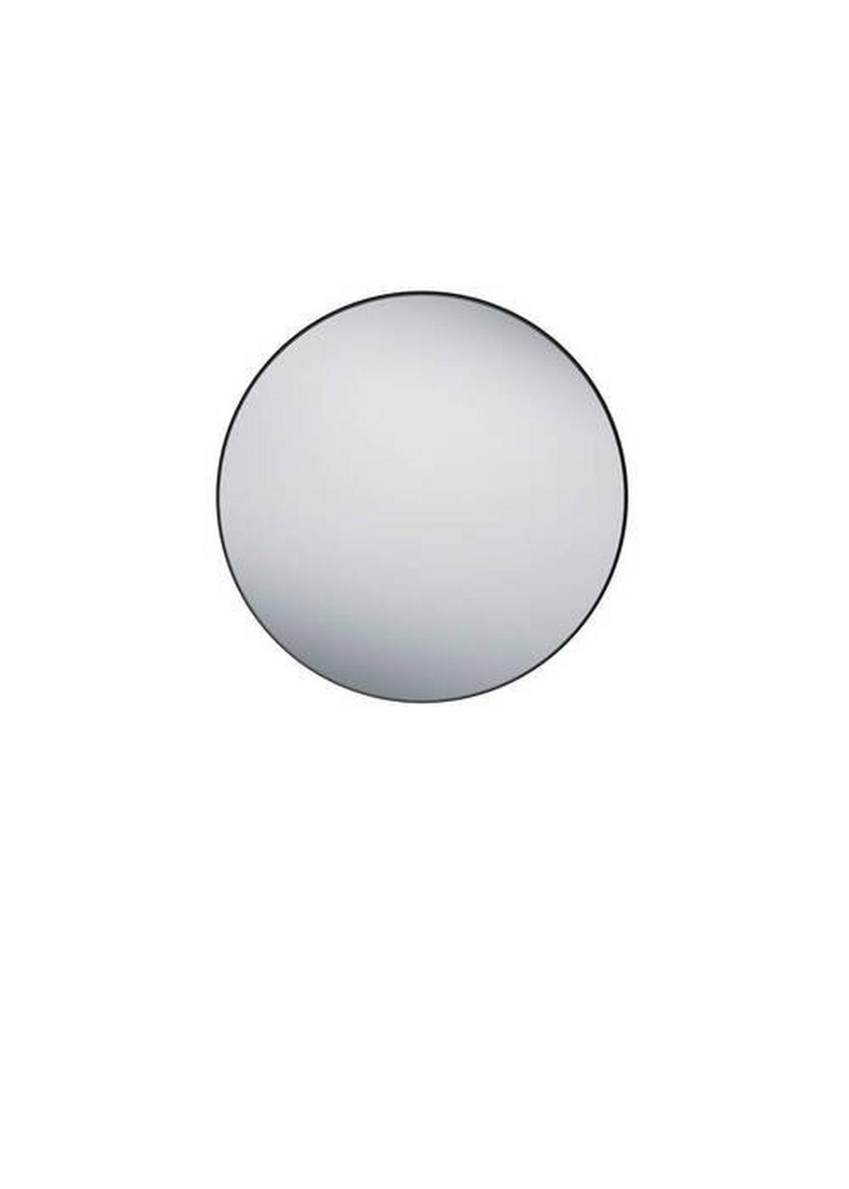 Oglindă de perete BRITTA - negru, Modern, sticlă/metal (80cm) - Modern Living