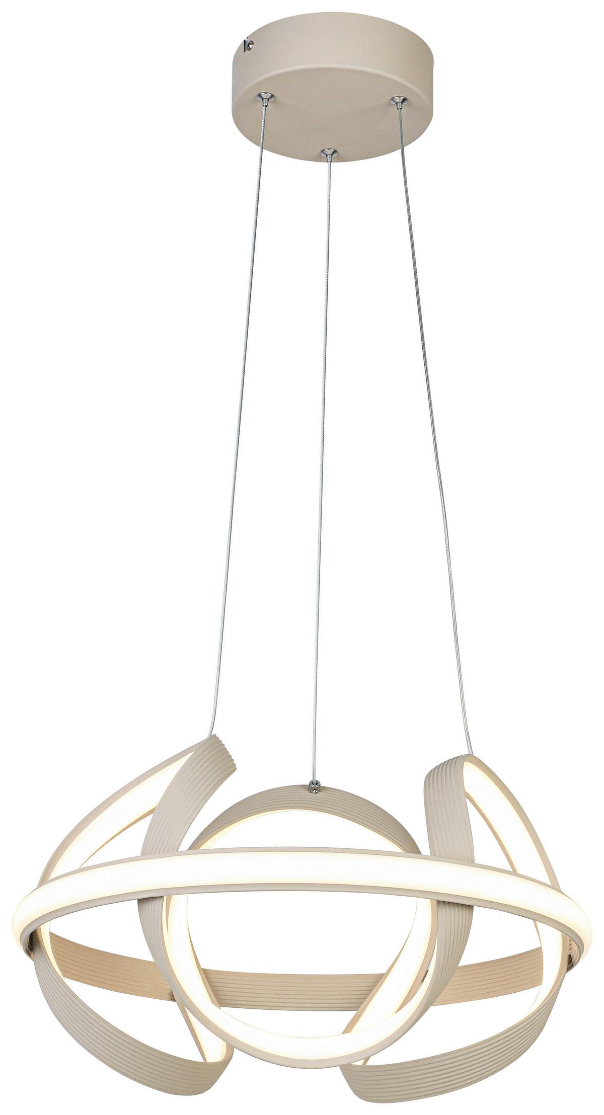 LAMPA WISZĄCA TARA - kolor piaskowy, Trend, tworzywo sztuczne/metal (41,5/120cm) - Collet's Monde