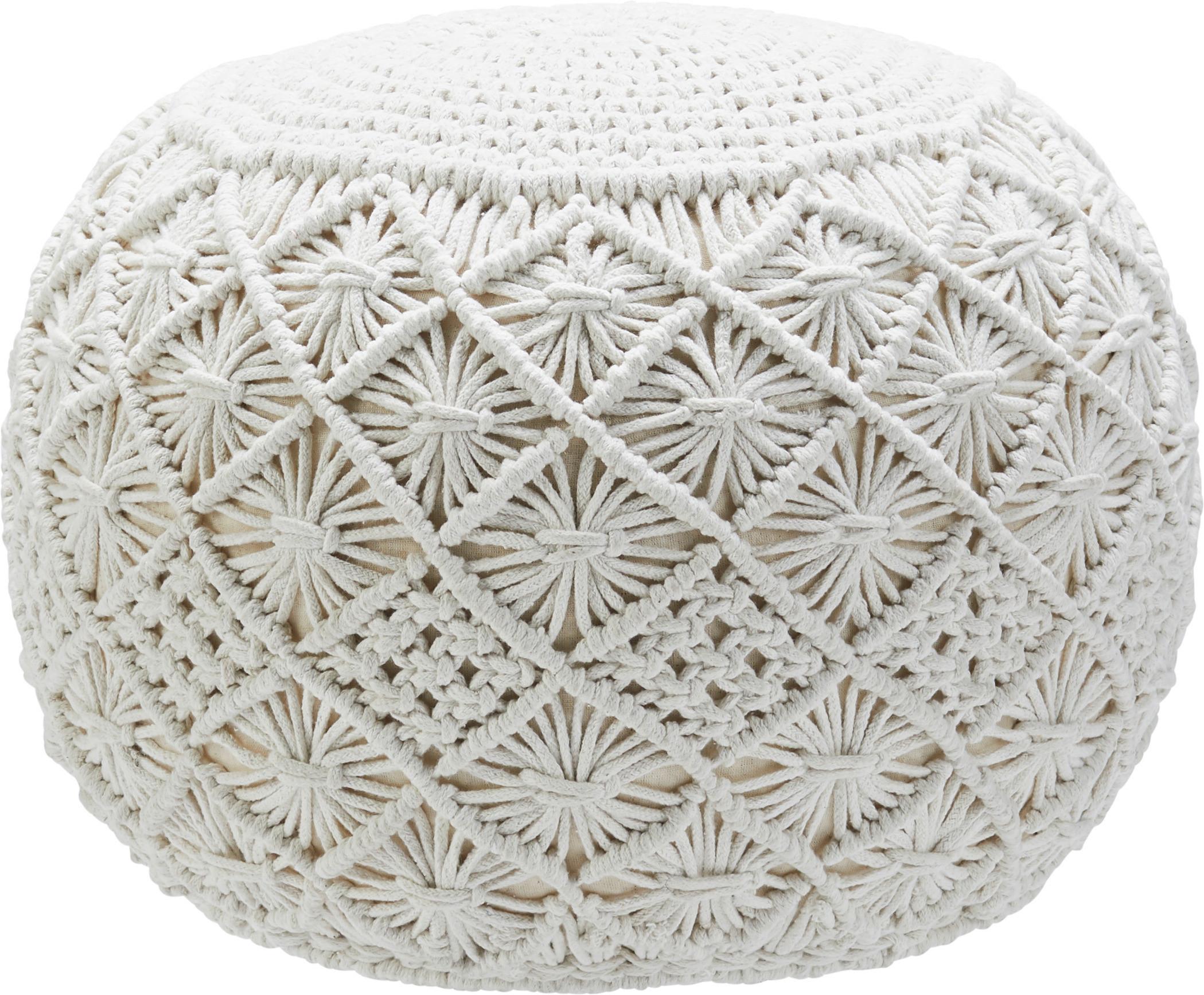 Okrogla Sedežna Blazina Julie - naravne barve, tekstil (50/35/50cm) - Zandiara