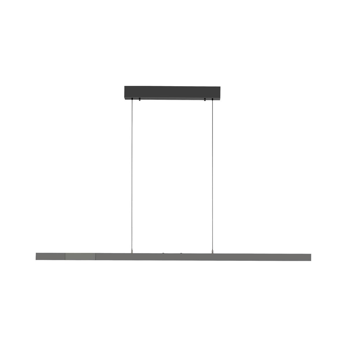 LAMPA WISZĄCA LED 2598-13 ADRIANA - antracytowy, Design, tworzywo sztuczne/metal (179/55/150cm) - Paul Neuhaus