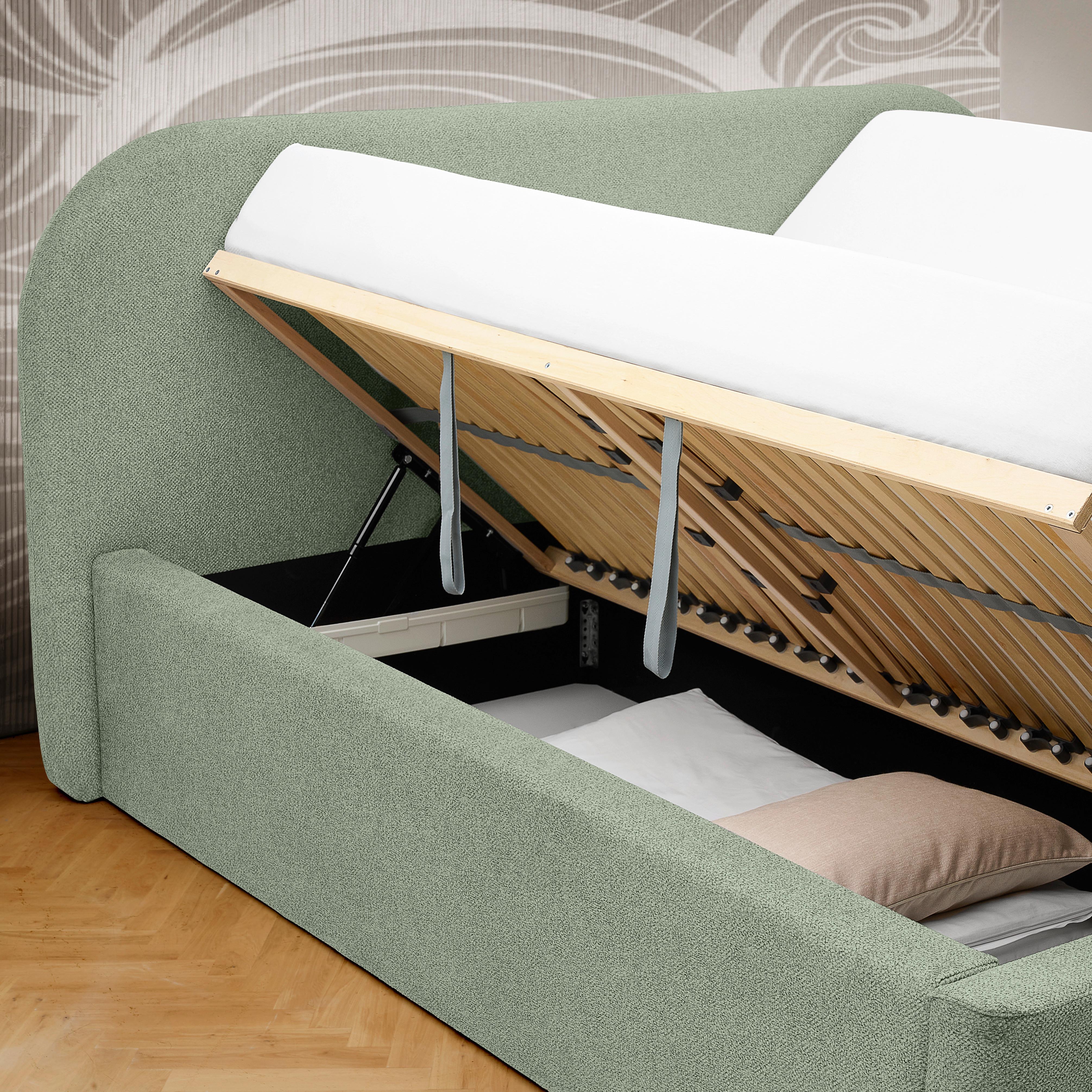 PAT TAPITAT BILBAO STORAGE - verde deschis, Design, lemn/textil (160/200cm) - Modern Living