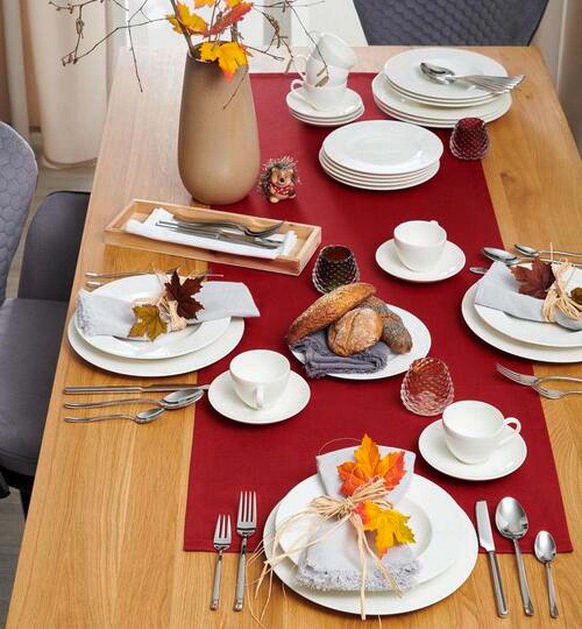 SERWIS OBIADOWO-ŚNIADANIOWY ROVANIEMI VILLEROY & BOCH - biały, Basics, ceramika (39,4/39,4/33,8cm) - Villeroy & Boch