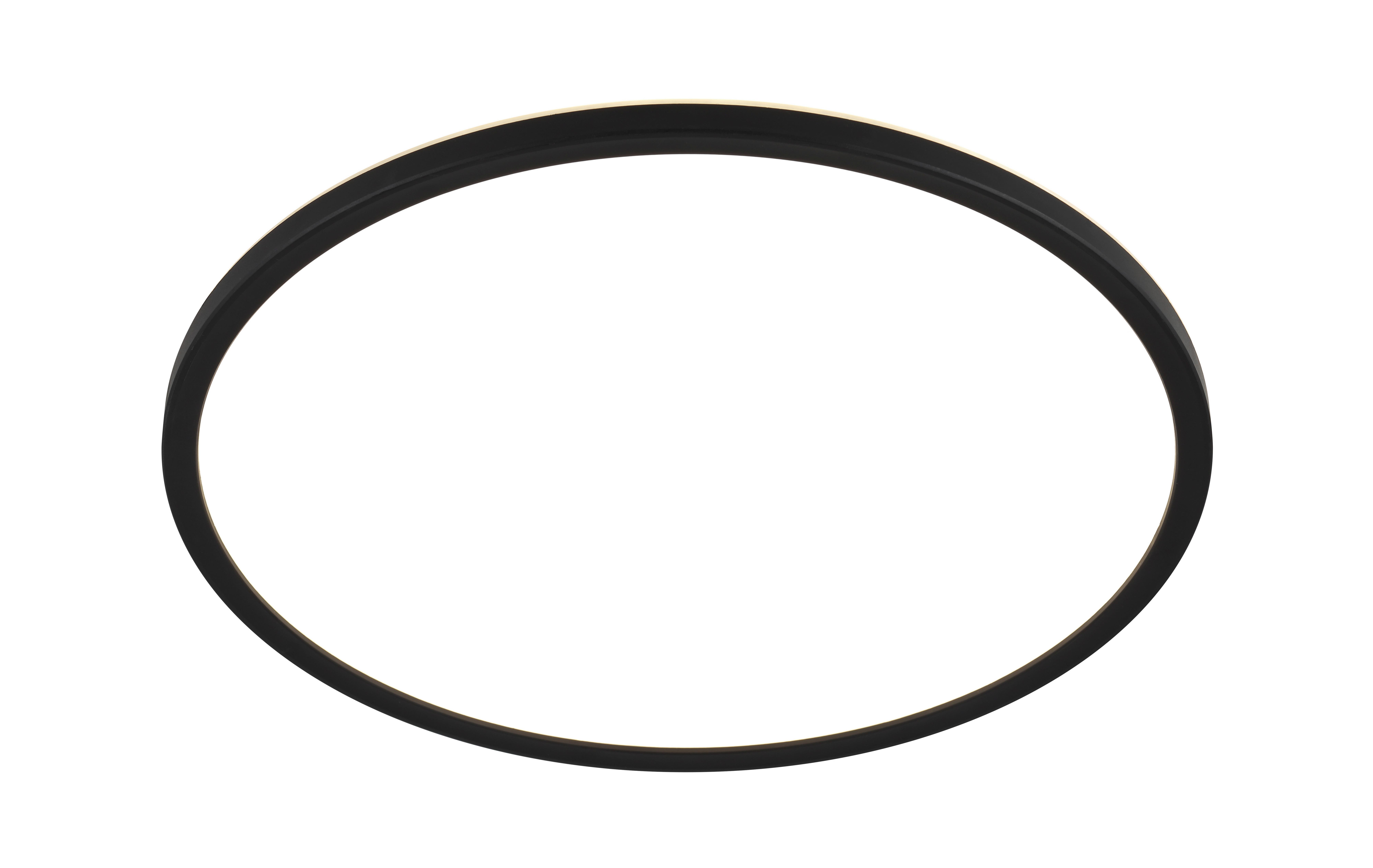 LAMPA SUFITOWA LED GIGA 8 *SBN* - czarny, Basics, tworzywo sztuczne (42/2,9cm) - Novel