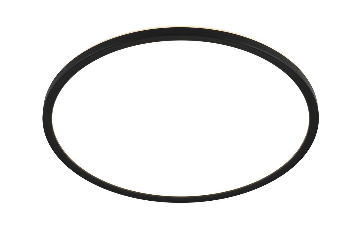 LAMPA SUFITOWA LED GIGA 8 *SBN* - czarny, Basics, tworzywo sztuczne (42/2,9cm) - Novel