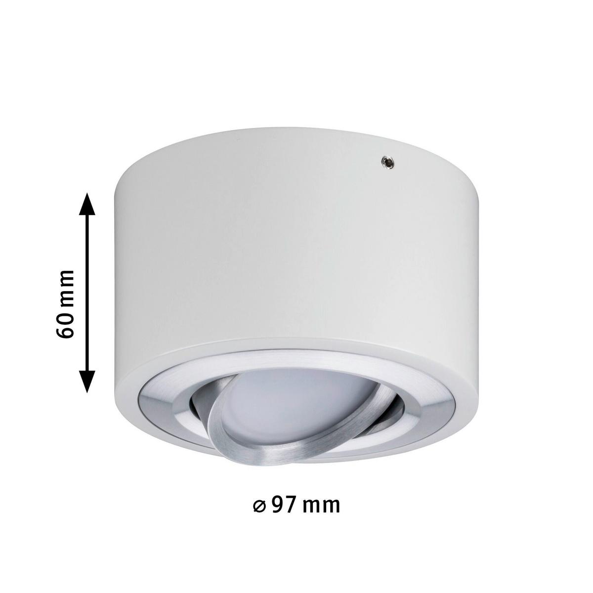 Deckenstrahler Argun in Alufarben max. 4,8 Watt - Alufarben, Basics, Metall (9,7/6cm) - Paulmann
