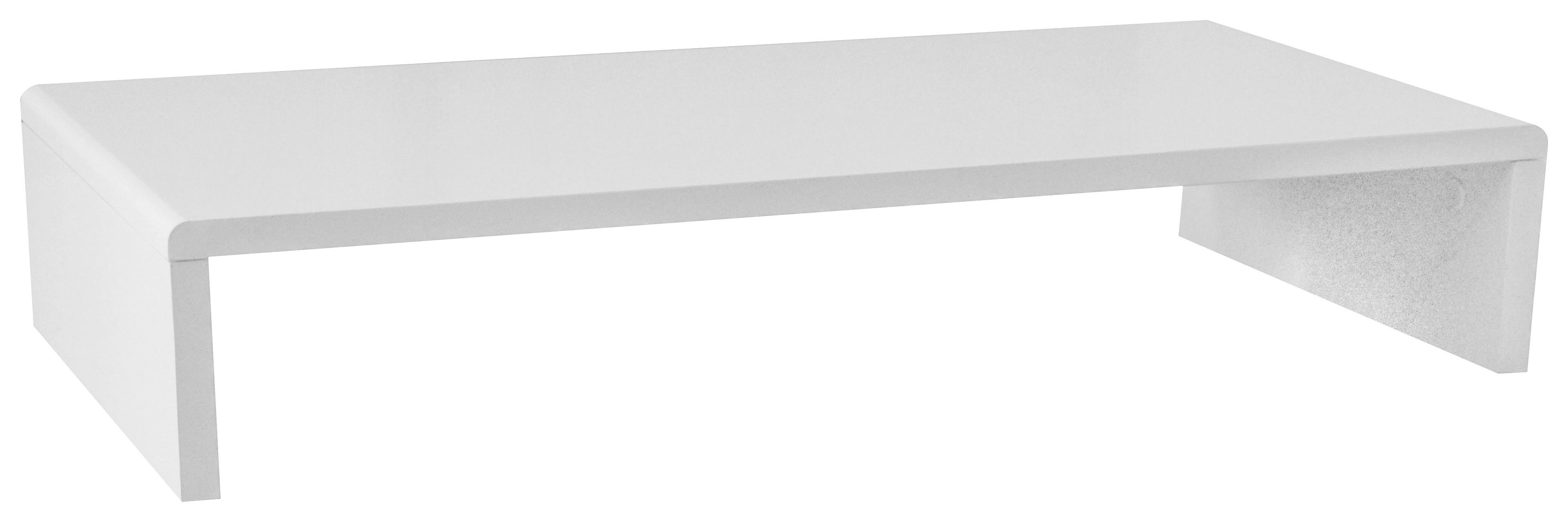 Tv-rátét Fehér Aktion - fehér, Modern, faalapú anyag (70/12,8/35cm)