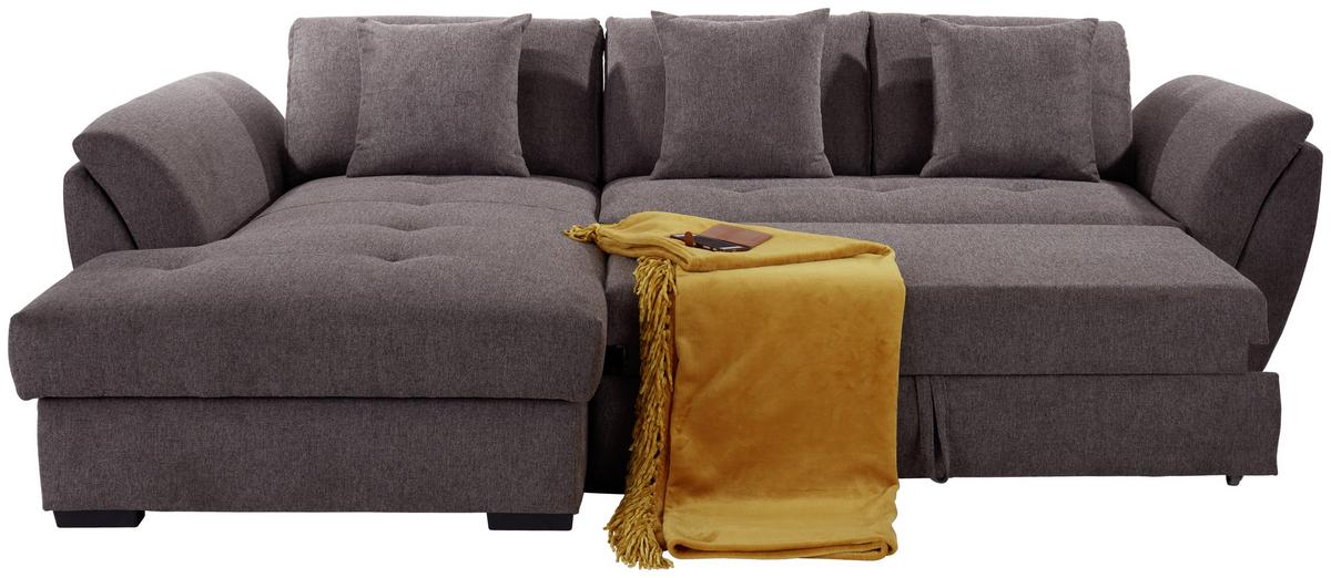 Sedežna Garnitura Berisso, Z Ležiščem In Predalom - rjava, Design (187/278cm) - Mömax