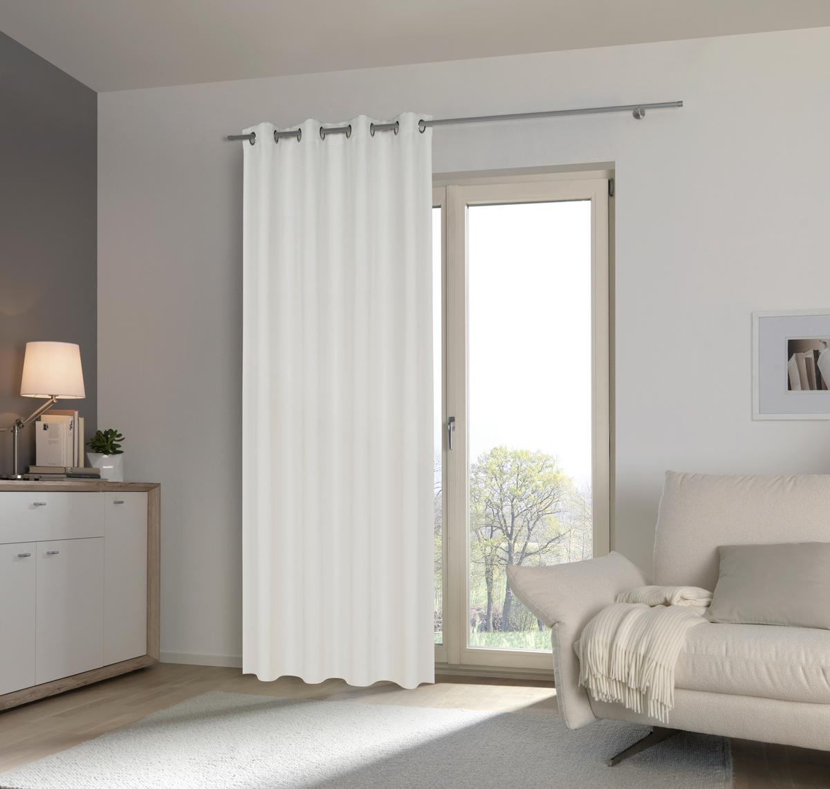 ZASŁONA ZACIEMNIAJĄCA LANDO - kolor naturalny, Basics, tkanina (140/245cm) - Esposa