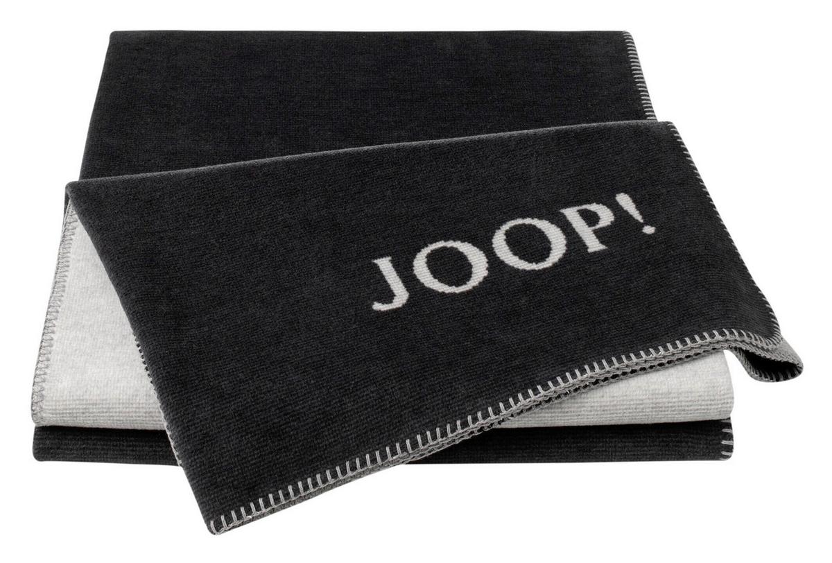 KOC DOMOWY JOOP! MELANGE-DOUBLEFACE - czarny/kolor grafitowy, Design, tkanina (150/200cm) - Joop!