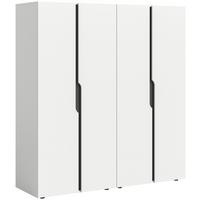 Drehtürenschrank ANGA Weiß - Weiß, MODERN, Holzwerkstoff (160/180/51cm) - MID.YOU